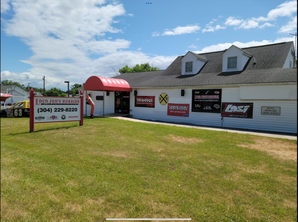 locojoes building hobby shop in bunker hill, wv
